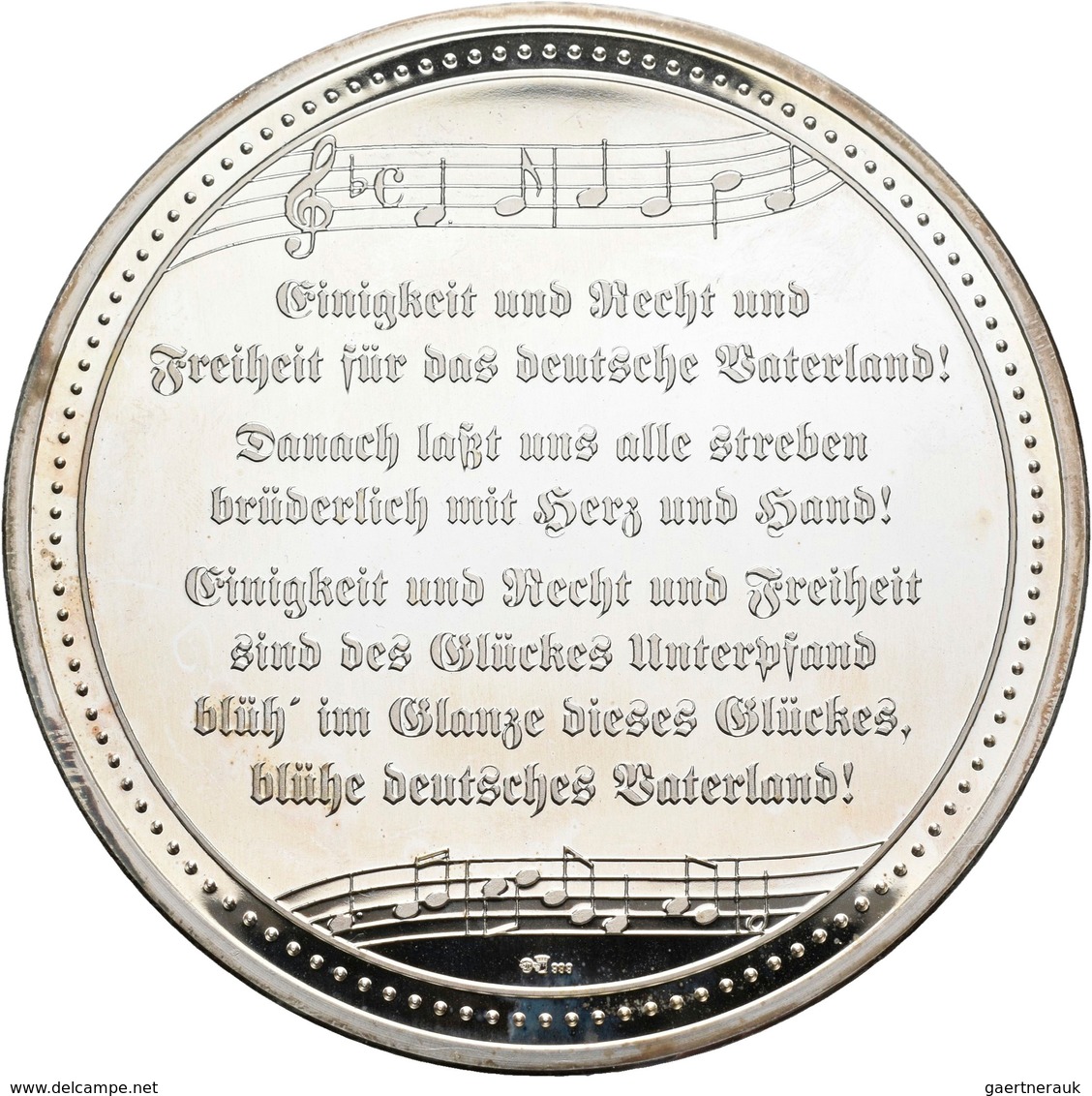 Medaillen Deutschland: Bundesrepublik Seit 1945: Silbermedaille O. J., Silber 999,9, 80 Mm, 250 G, L - Altri & Non Classificati