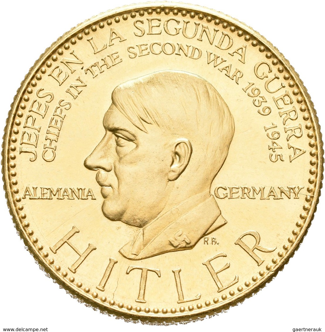 Medaillen Deutschland: Drittes Reich 1933-1945: Adolf Hitler (1889-1945); Goldmedaille 1957 Der Banc - Altri & Non Classificati
