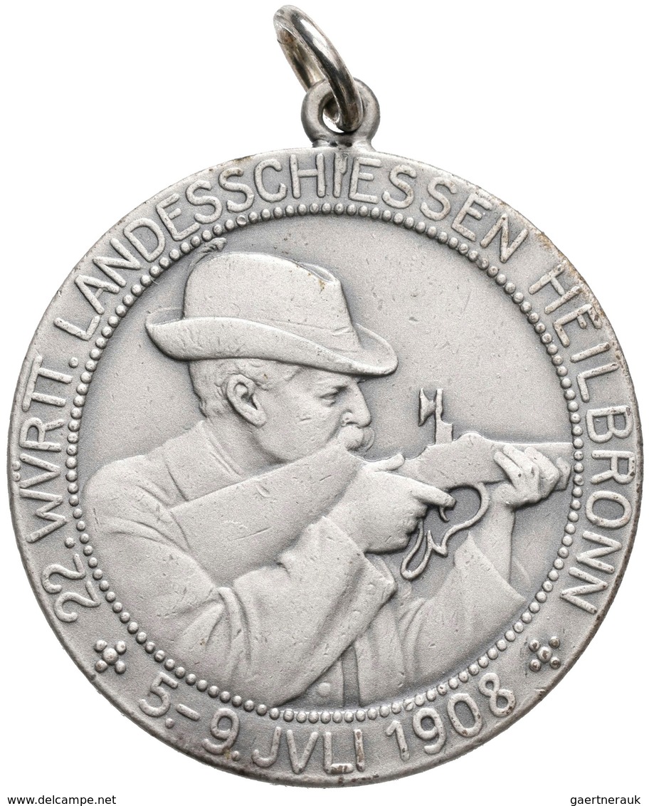 Medaillen Deutschland: Heilbronn: Silbermedaille 1908, Geprägt Bei Mayer & Wilhelm Stuttgart, Auf Da - Sonstige & Ohne Zuordnung