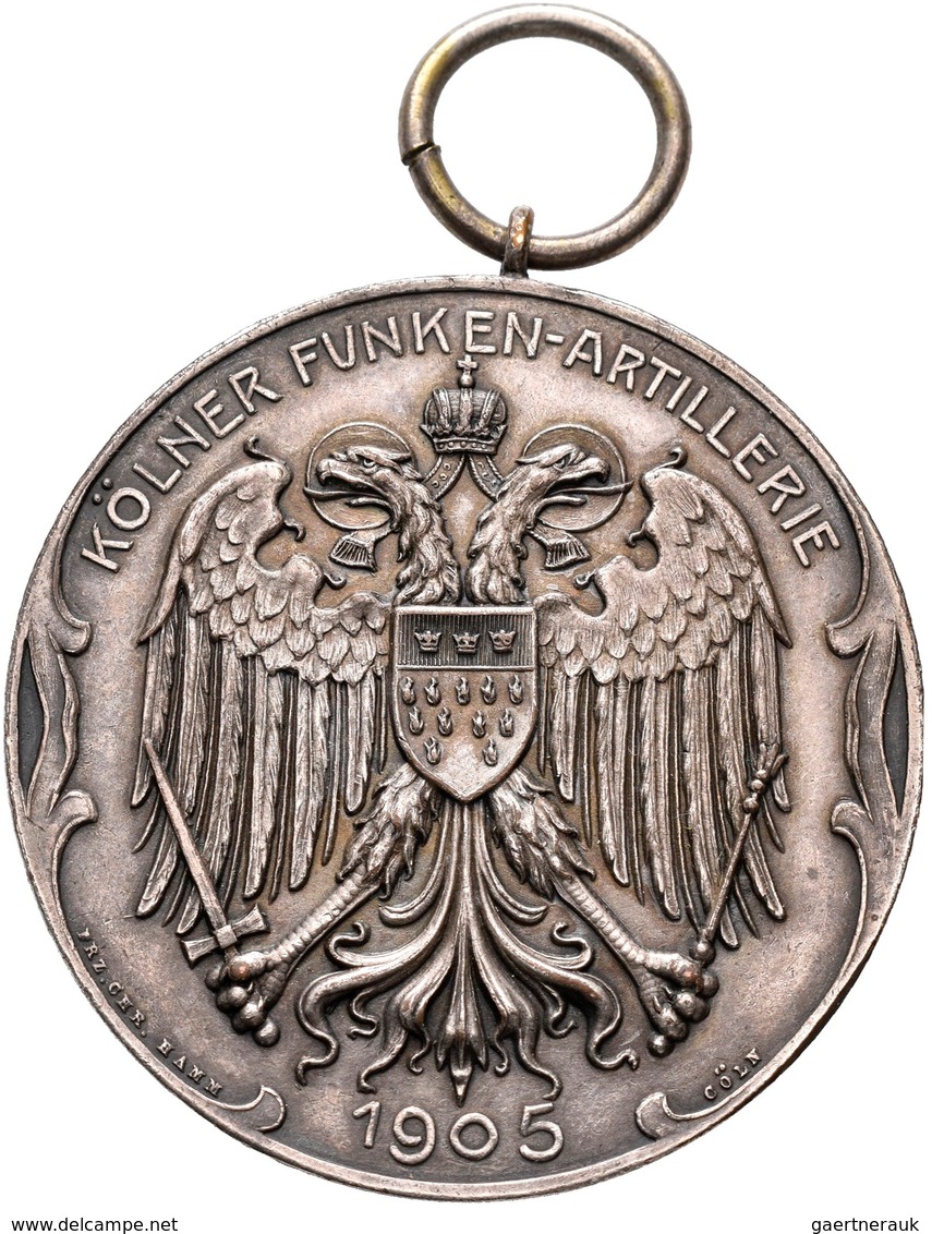 Medaillen Deutschland: Köln: Versilberte Bronzemedaille 1905, Signiert Frz. Chr. Hamm, Der Kölner Fu - Other & Unclassified