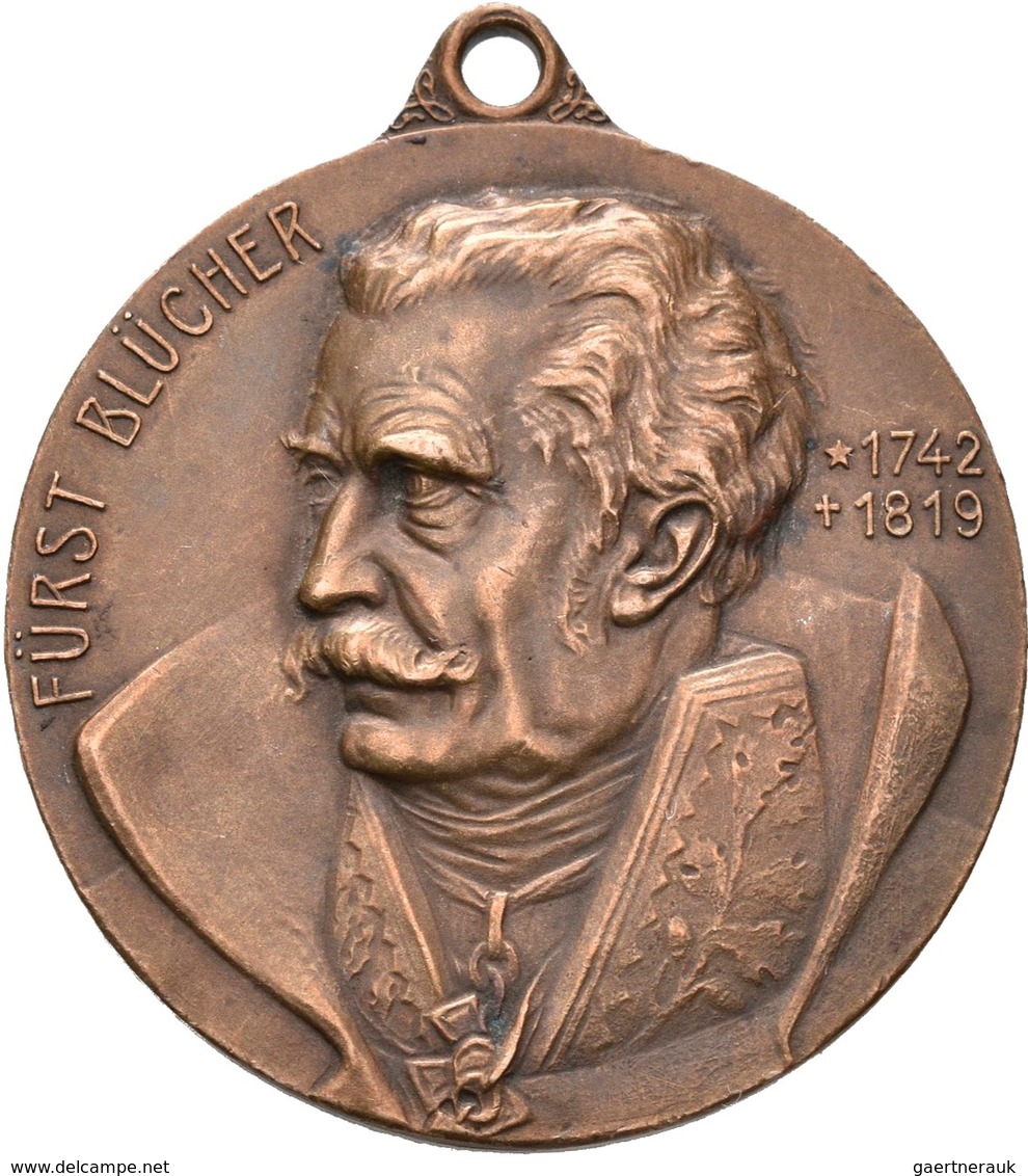 Medaillen Deutschland: Löwenberg/Schlesien: Bronzemedaille 1913, Unsigniert, Auf Die Jahrhundertfeie - Sonstige & Ohne Zuordnung