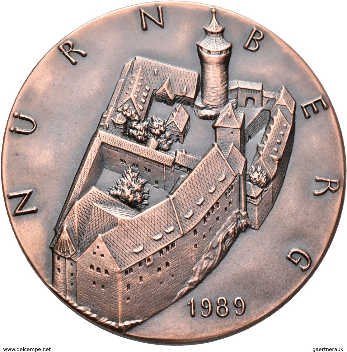 Medaillen Deutschland: Nürnberg: Bronzemedaille 1989, Von Veroi, Auf Den 70. Todestag Des Numismatik - Other & Unclassified