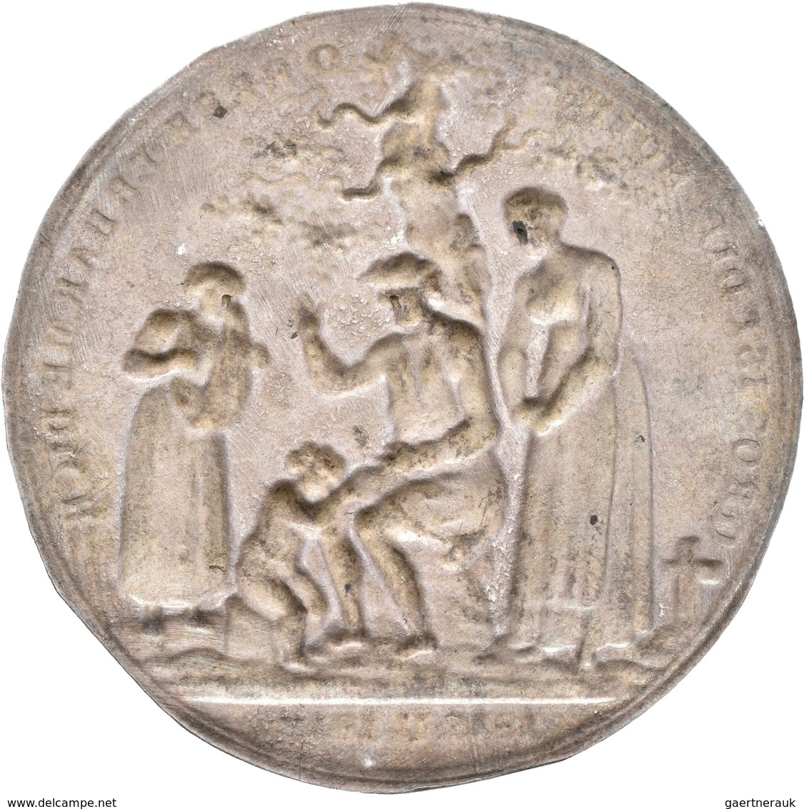 Medaillen Deutschland: Nürnberg: Einseitiger Silberabschlag 1817 Der Medaille 1816/1817 Von Stettner - Altri & Non Classificati