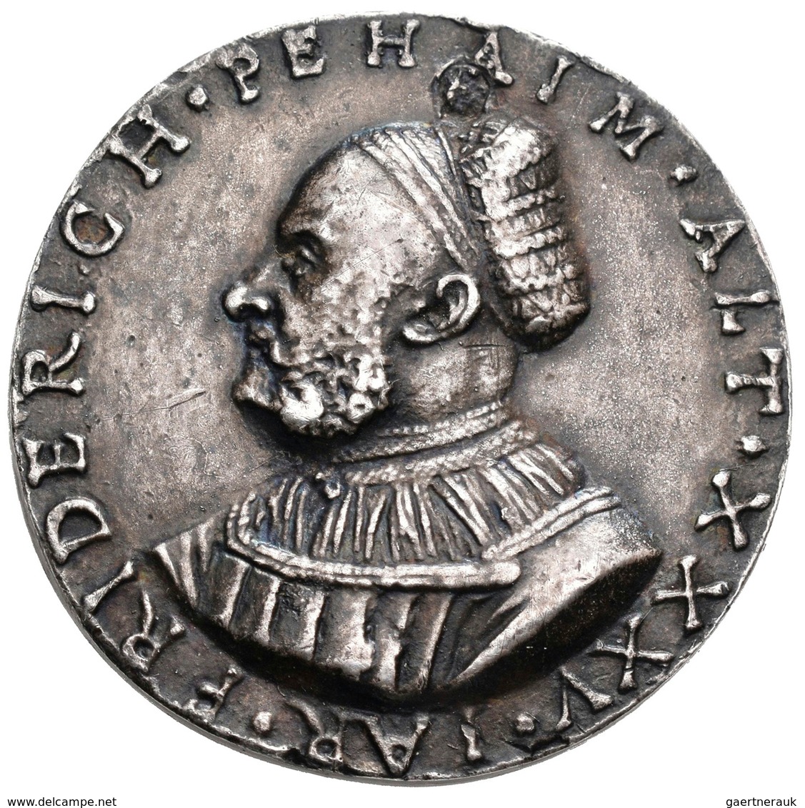 Medaillen Deutschland: Nürnberg: Einseitiges, Versilbertes Galvano Der Medaille 1526 Auf Friedrich B - Sonstige & Ohne Zuordnung