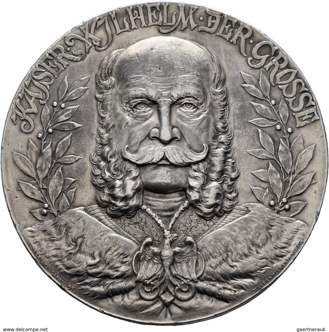 Medaillen Deutschland: Preussen, Wilhelm I. 1861-1888: Zinnmedaille 1897, Von Dürrich, Geprägte Bei - Other & Unclassified