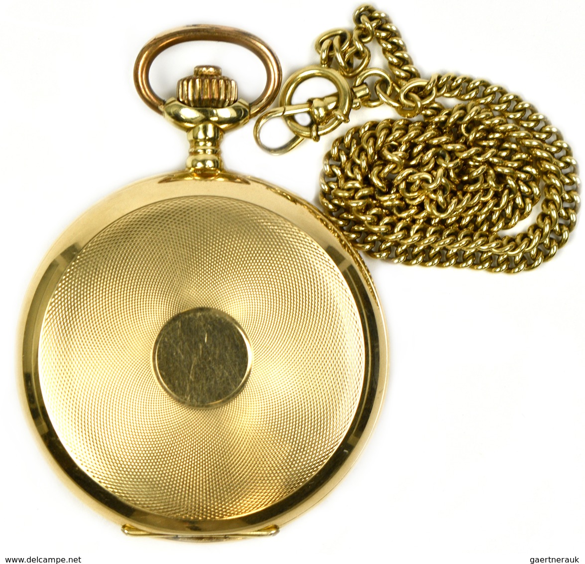 Uhren: Schöne Alte Gold Sprungdeckel-Taschenuhr, Marke "DRUSUS", Um 1900, Material Gold 585/1000, Ge - Sonstige & Ohne Zuordnung