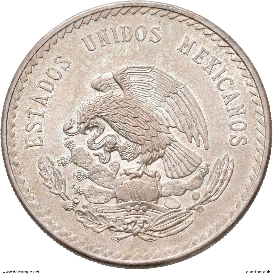 Mexiko: Lot 7 Silbermünzen; 8 Reales 1890, 1 Peso 1910, 2 Pesos 1921, 5 Pesos 1947, 5 Pesos 1953, 25