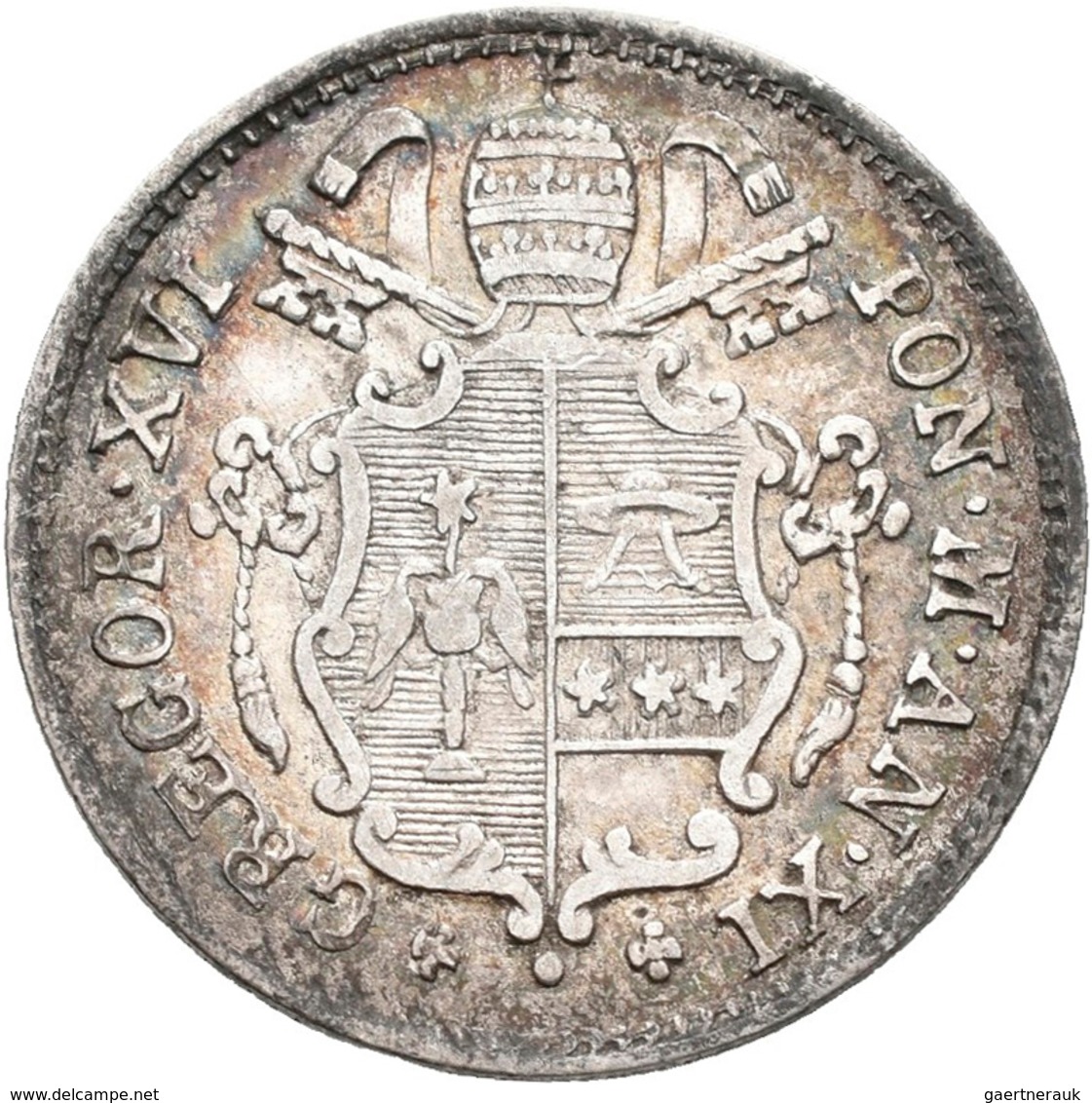 Italien: Lot 12 Münzen; Meist Kirchenstaat, Clemenz IX. Mezzo Grosso Del Possesso 1667, Clemenz XI. - 1861-1878 : Víctor Emmanuel II