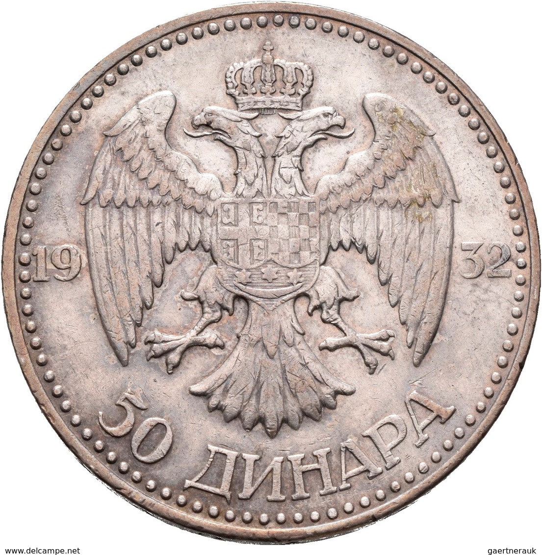 Serbien: Lot 3 Silbermünzen; 5 Dinar 1879, 5 Dinar 1904, 50 Dinar 1932, Sehr Schön, Sehr Schön-vorzü - Serbien