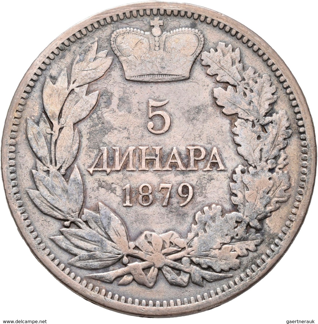 Serbien: Lot 3 Silbermünzen; 5 Dinar 1879, 5 Dinar 1904, 50 Dinar 1932, Sehr Schön, Sehr Schön-vorzü - Serbia