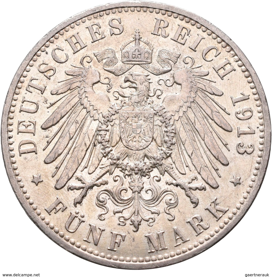 Deutsches Kaiserreich: Lot 4 Stück; Bayern 5 Mark 1904, Preußen 5 Mark 1876, 5 Mark 1907, 5 Mark 191 - Altri & Non Classificati