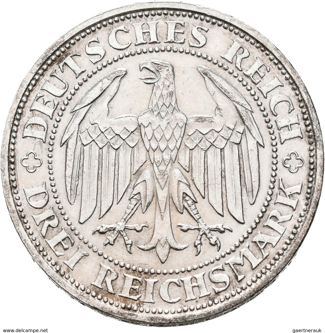 Weimarer Republik: Weimarer Republik: Lot 5 Münzen; 3 Reichsmark 1925 J Rheinlande, 3 Reichsmark 192 - Otros & Sin Clasificación