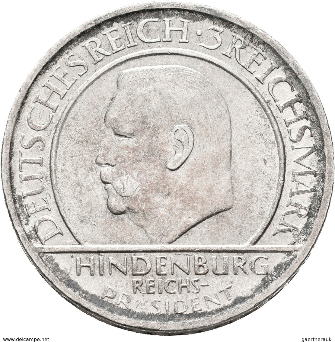 Weimarer Republik: Weimarer Republik: Lot 5 Münzen; 3 Reichsmark 1925 J Rheinlande, 3 Reichsmark 192 - Otros & Sin Clasificación