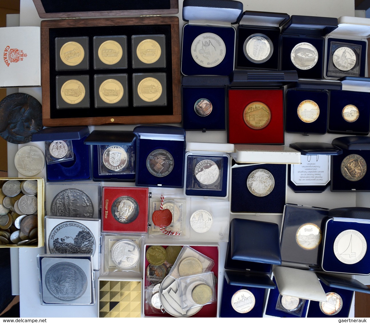 Medaillen Deutschland: Lot Diverser Medaillen, überwiegend Aus Silber, Modern Aus Deutschland Mit Be - Sonstige & Ohne Zuordnung