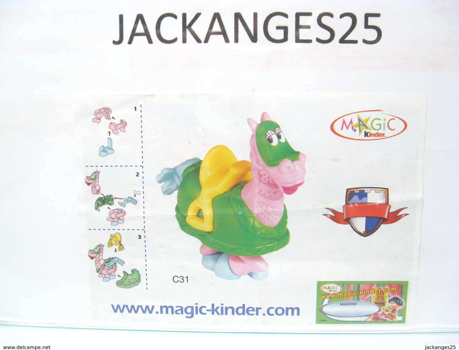 KINDER FUNNY CASTLE MPG C 31 2004 + BPZ EU + MAGIC CODE - Montables