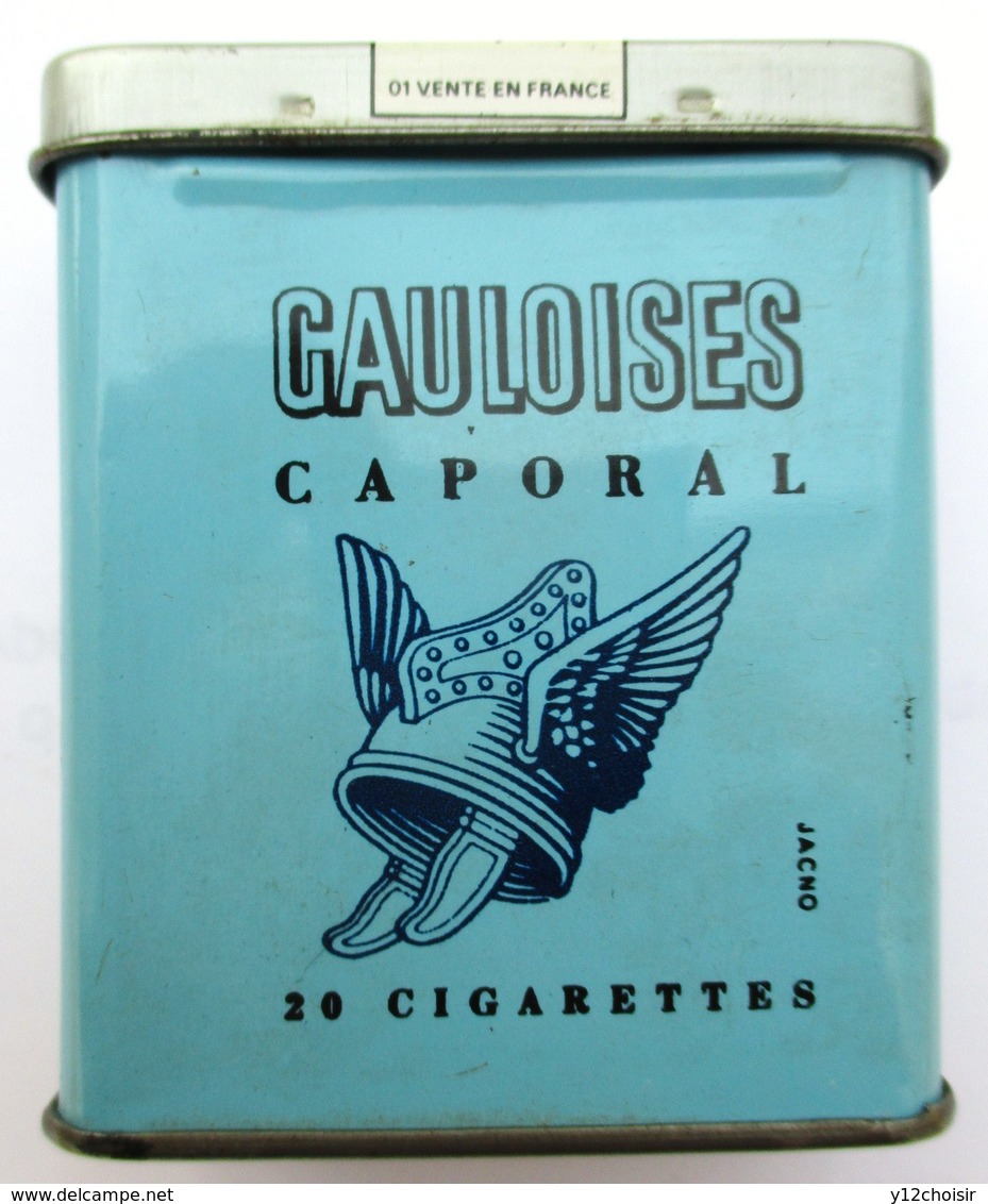 BOITE METALLIQUE GAULOISES CAPORAL 20 CIGARETTES SEITA TABACS MANUFACTURE DE L ETAT REPUBLIQUE FRANÇAISE - Objets Publicitaires