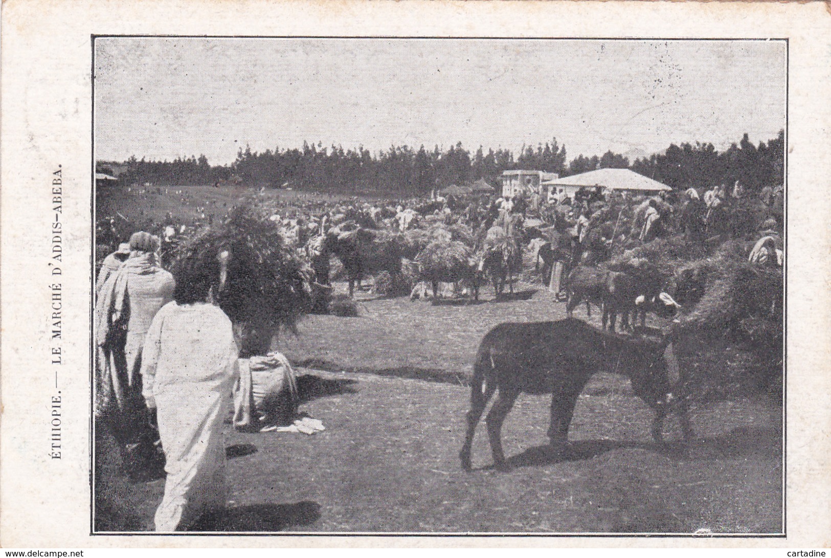 CPA Ethiopie - Le Marché D'Addis-Abeba  - 1925 - Ethiopie