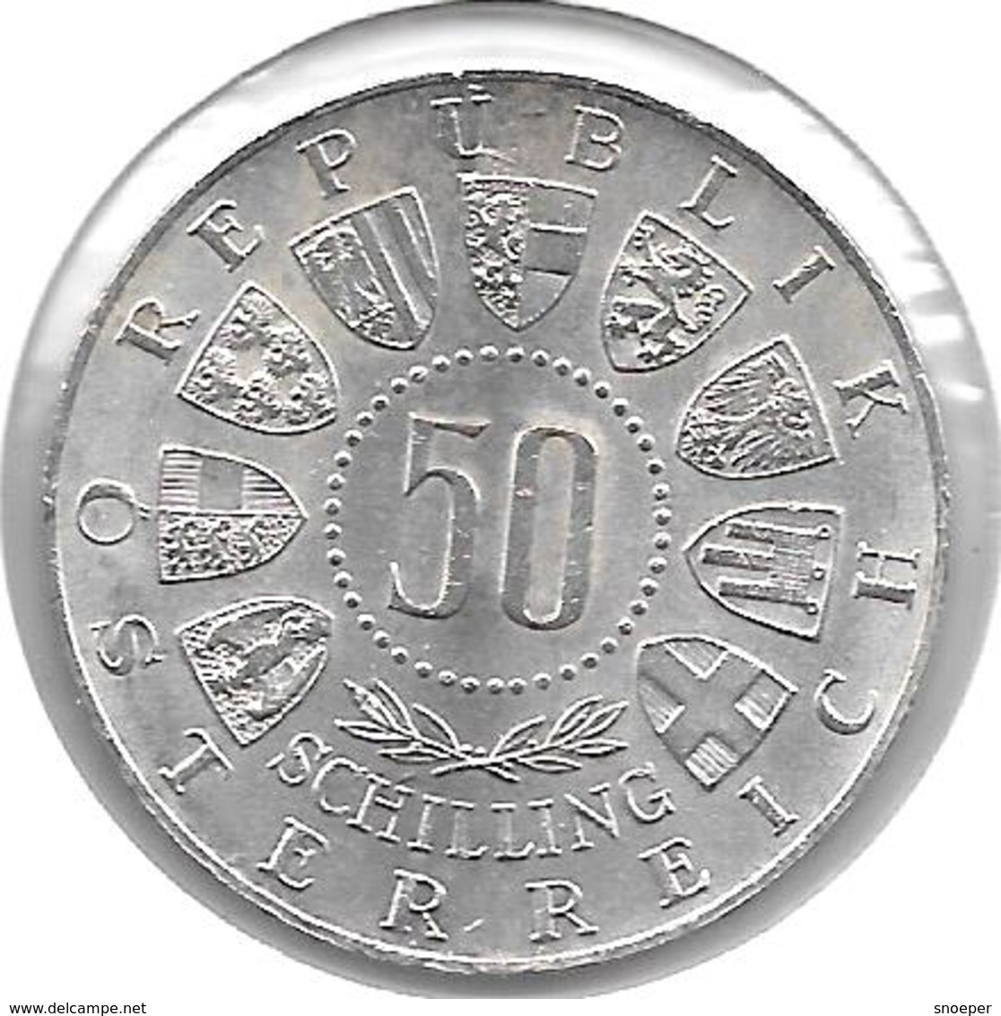 *austria 50 Shilling 1963  Km 2894 Unc - Autriche