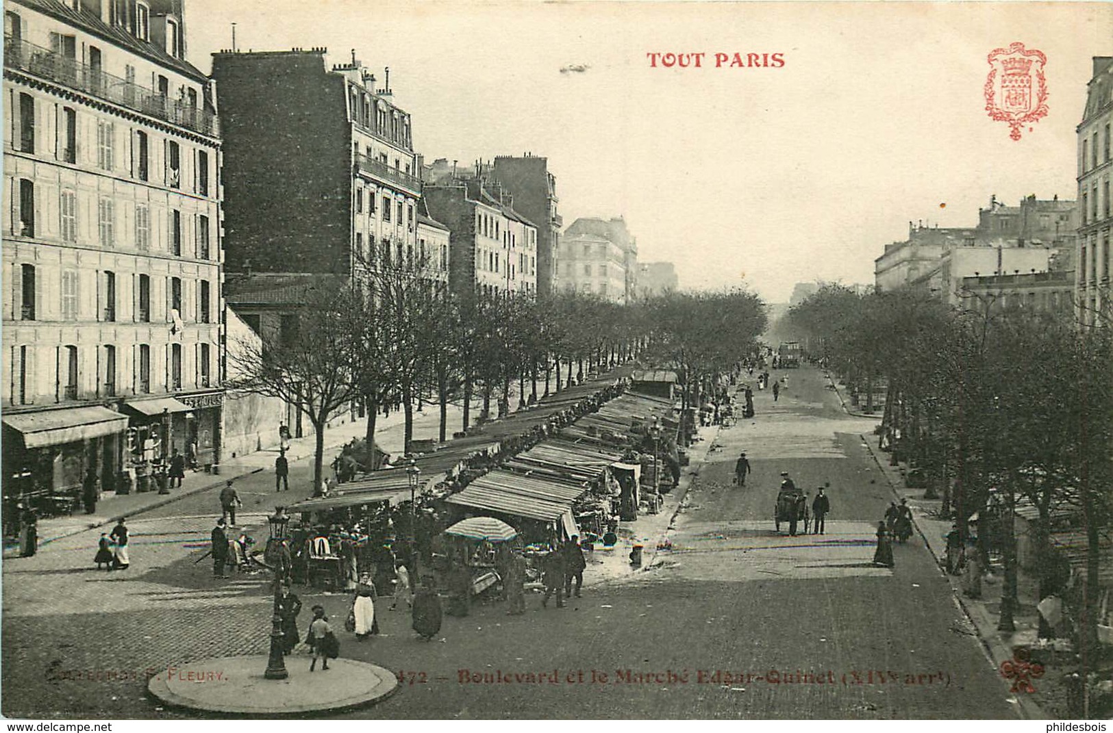 PARIS  14 Eme Arrondissement  TOUT PARIS Boulevard Et Marché Edgar Quinet - Distretto: 14