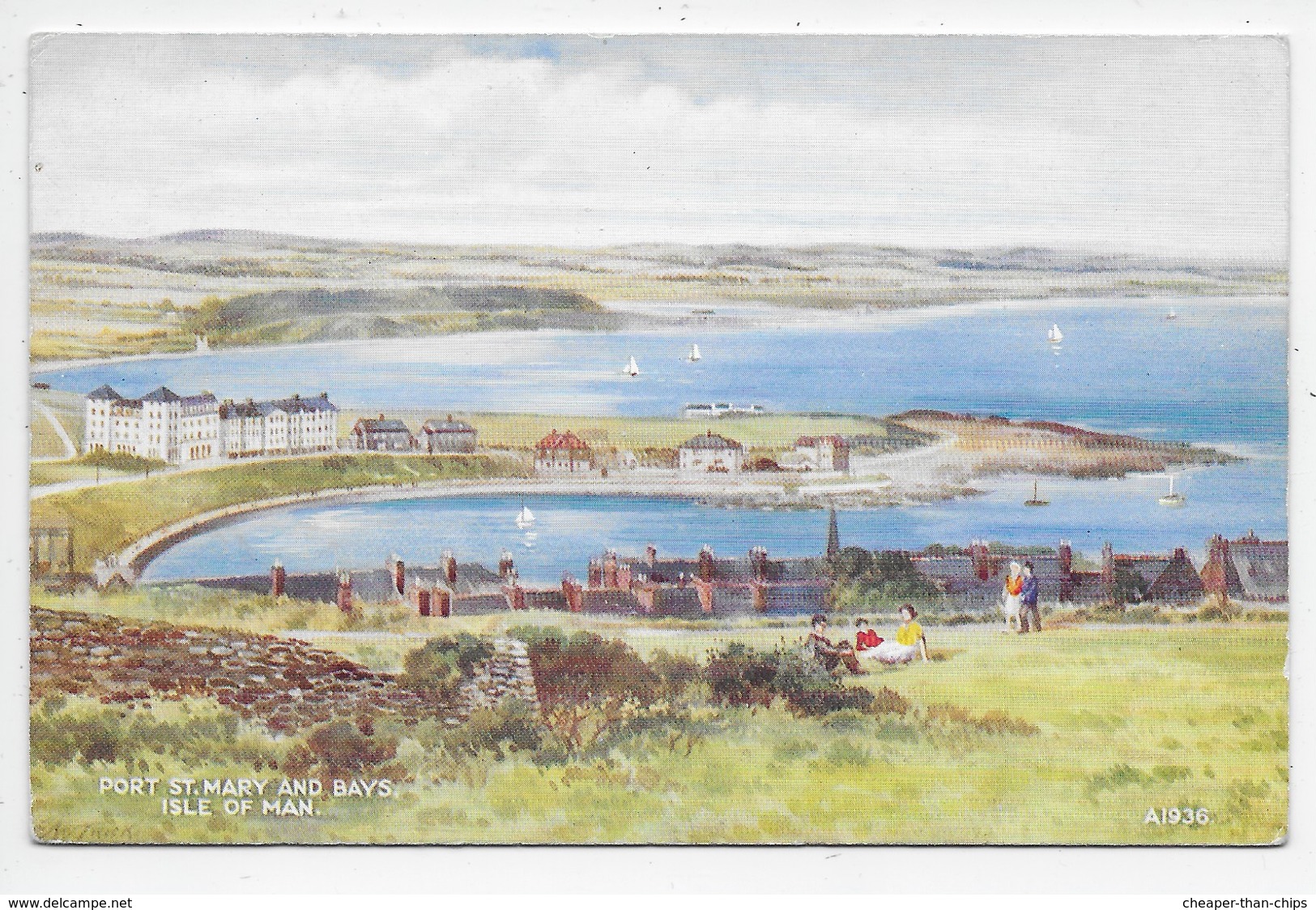 Port St. Mary And Bays, Isle Of Man - Art Colour 1936 - Isle Of Man