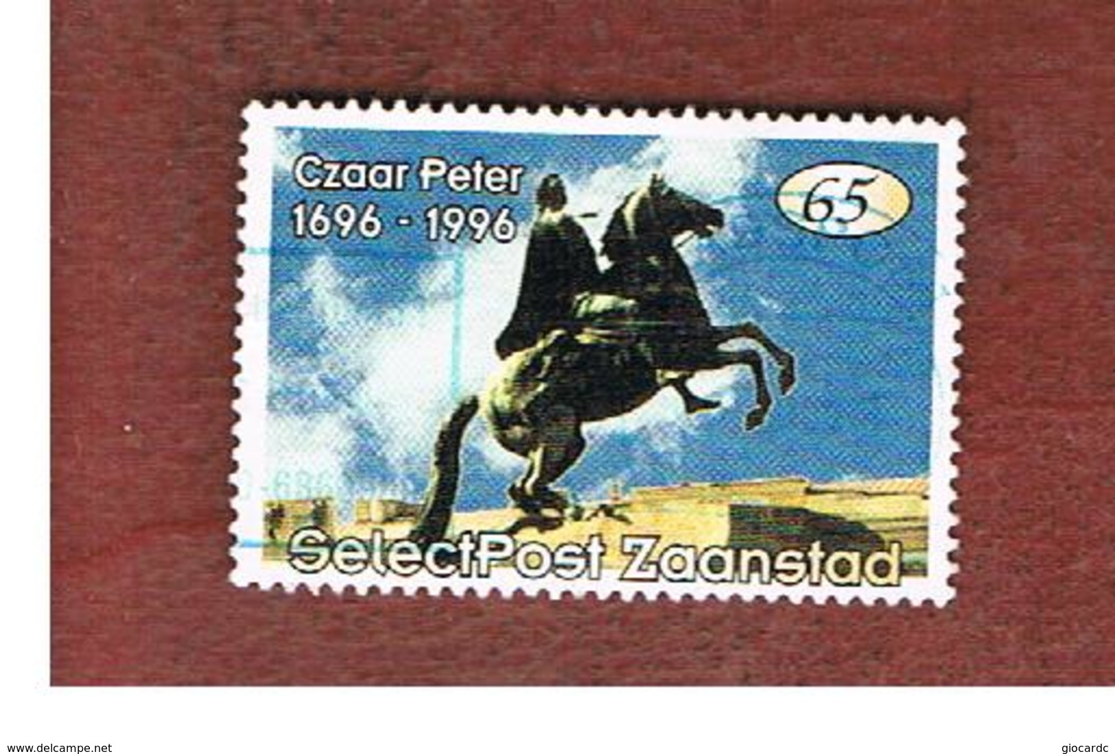 OLANDA (NETHERLANDS) - PRIVATE POST - SELECT POST ZAANSTAD - 300^ ANNIVERSARY OF TSAR PETER I THE GREAT   -  USED - Altri & Non Classificati