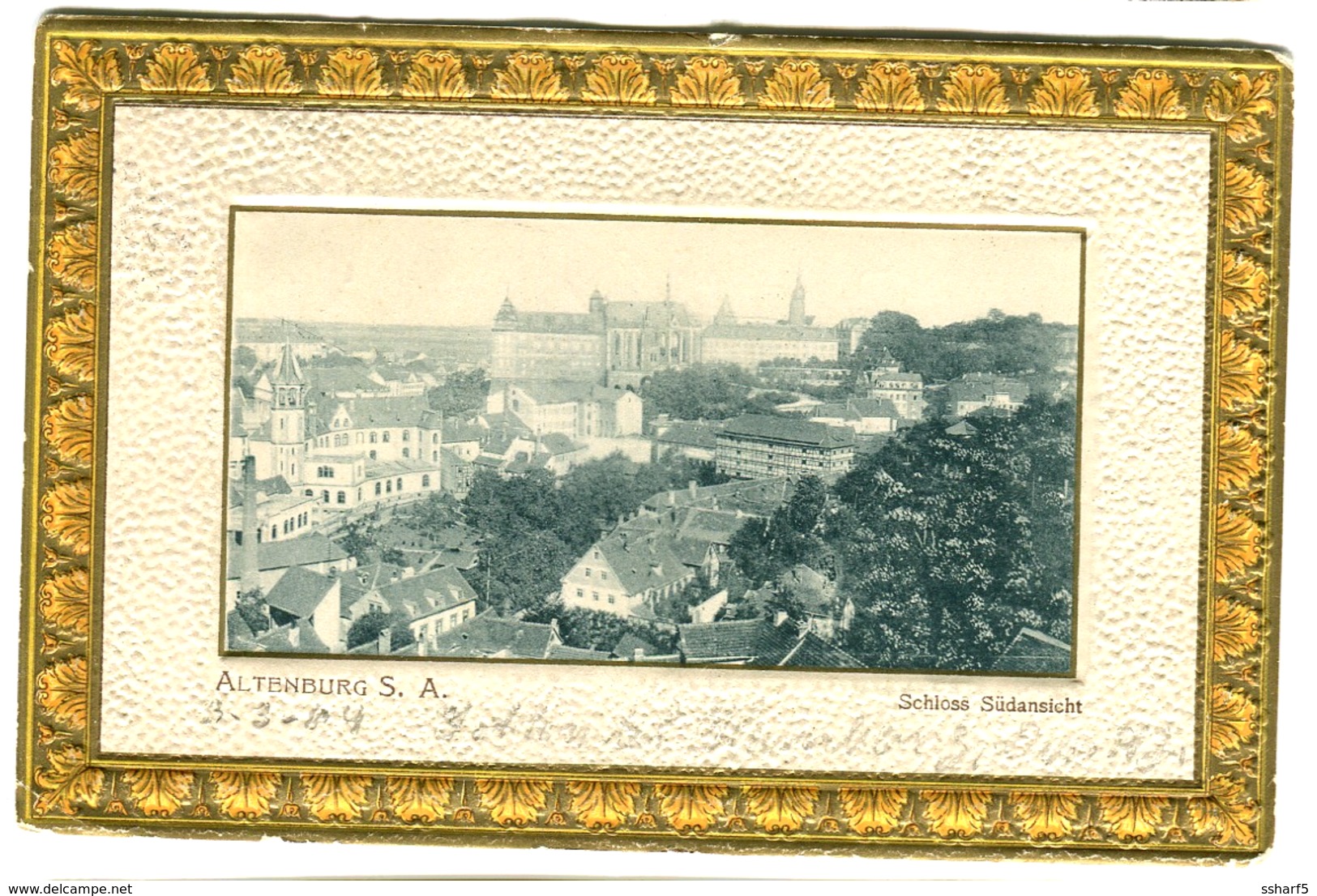BAHNPOST Zugstempel LEIPZIG-HOF Zug 6235 1904 Auf AK Altenburg S.A. - Cartas & Documentos
