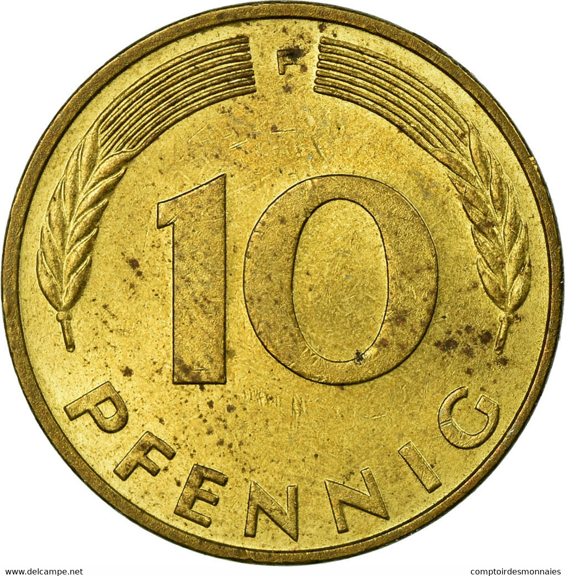 Monnaie, République Fédérale Allemande, 10 Pfennig, 1976, Stuttgart, TB+ - 10 Pfennig