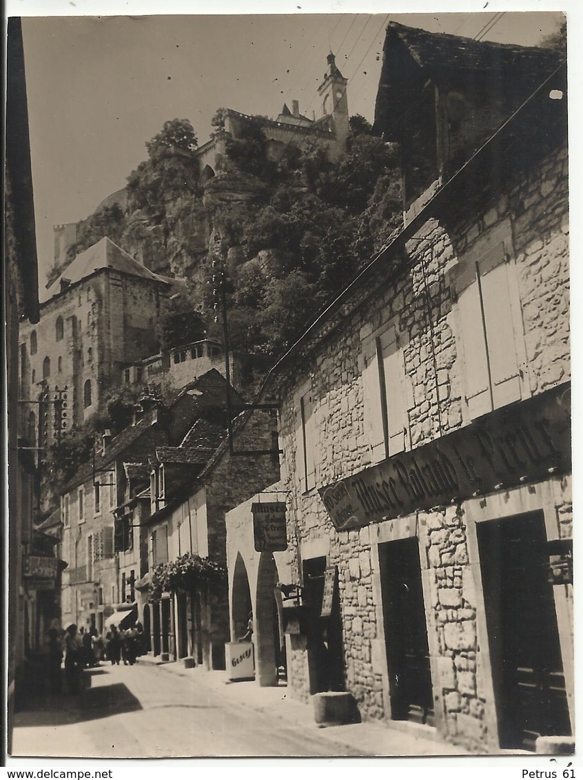 ROCAMADOUR (Lot) Photo Format 12,2 X 9,5 Cm - Rocamadour