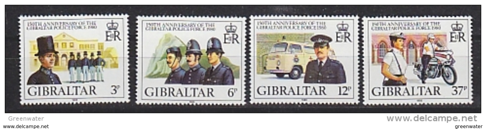 Gibraltar 1980 Gibraltar Police Force 4v ** Mnh (42767F) - Gibraltar