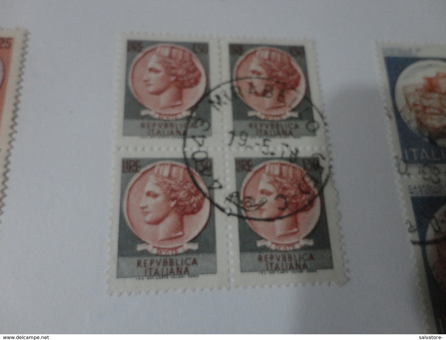 QUARTINA 130   LIRE- 1977 - 1971-80: Storia Postale