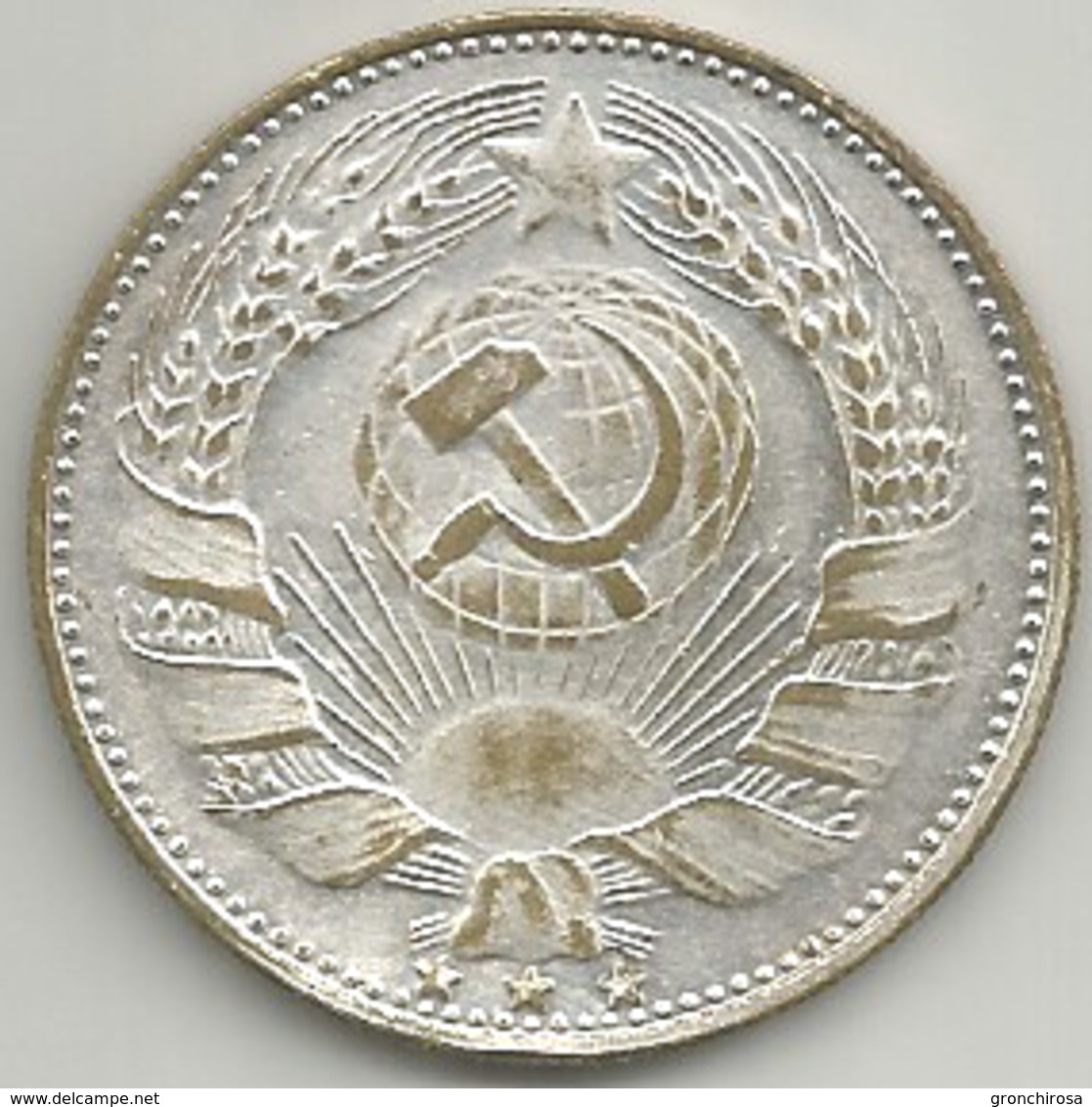 Comunismo, Storia, Unione Sovietica, J.V. Stalin 1879-1955, Mistura Argentata 14 Gr. Cm. 3,5. - Altri & Non Classificati