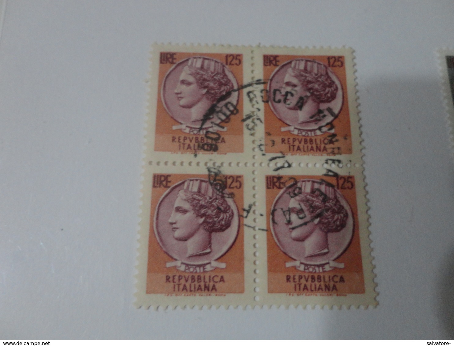 QUARTINA 125   LIRE- 1978 - 1971-80: Storia Postale