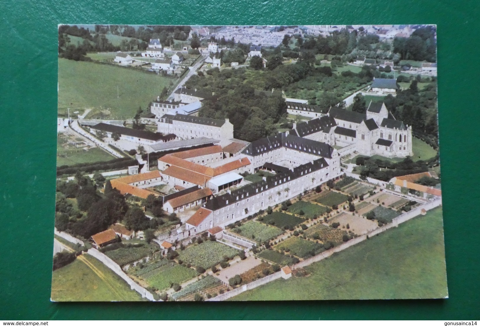 ST SAUVEUR LE VICOMTE MANCHE VUE GENERALE AERIENNE DE LABBAYE STE MARIE MADELEINE POSTEL - Saint Sauveur Le Vicomte