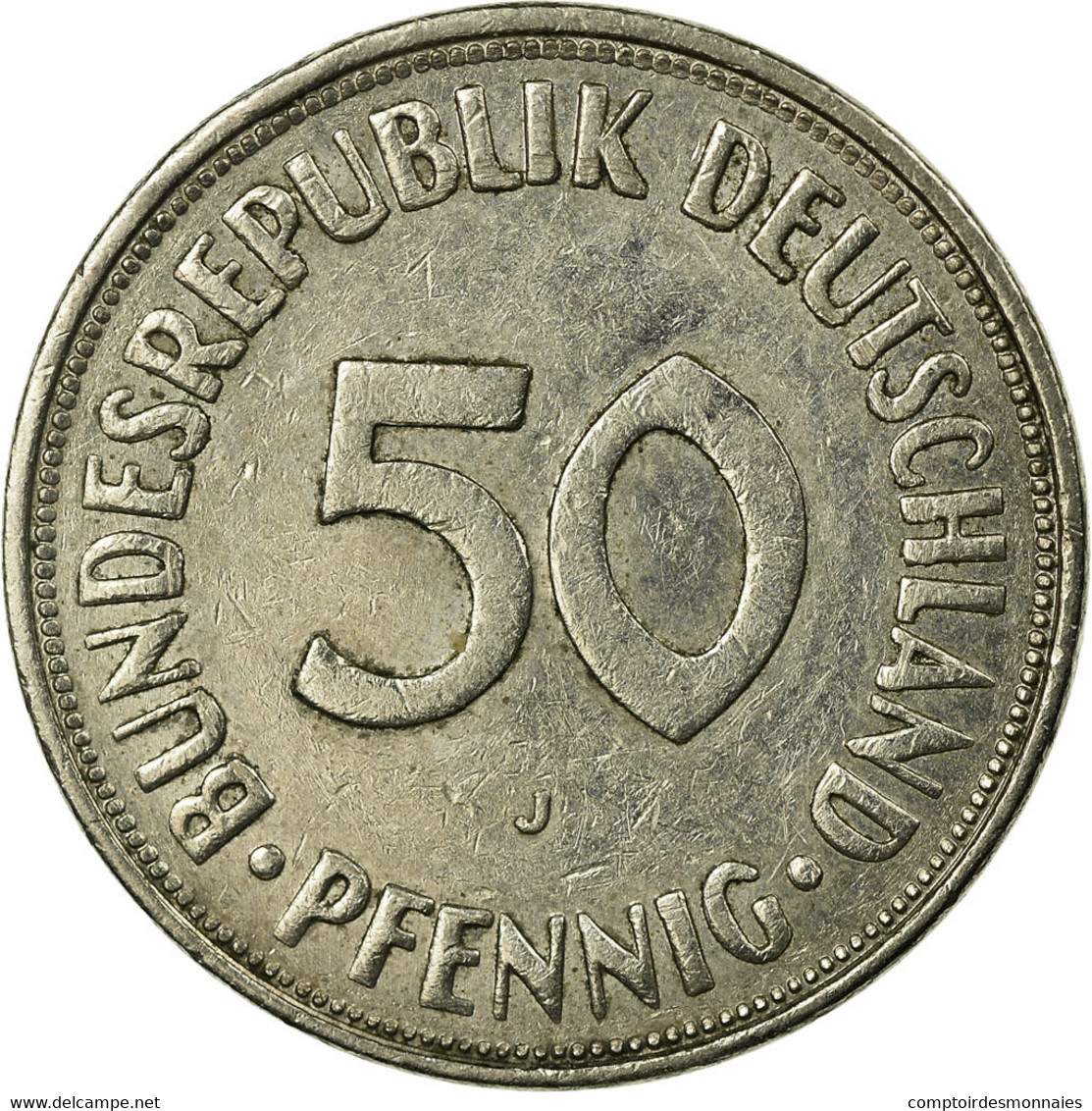 Monnaie, République Fédérale Allemande, 50 Pfennig, 1973, Hambourg, TTB - 50 Pfennig