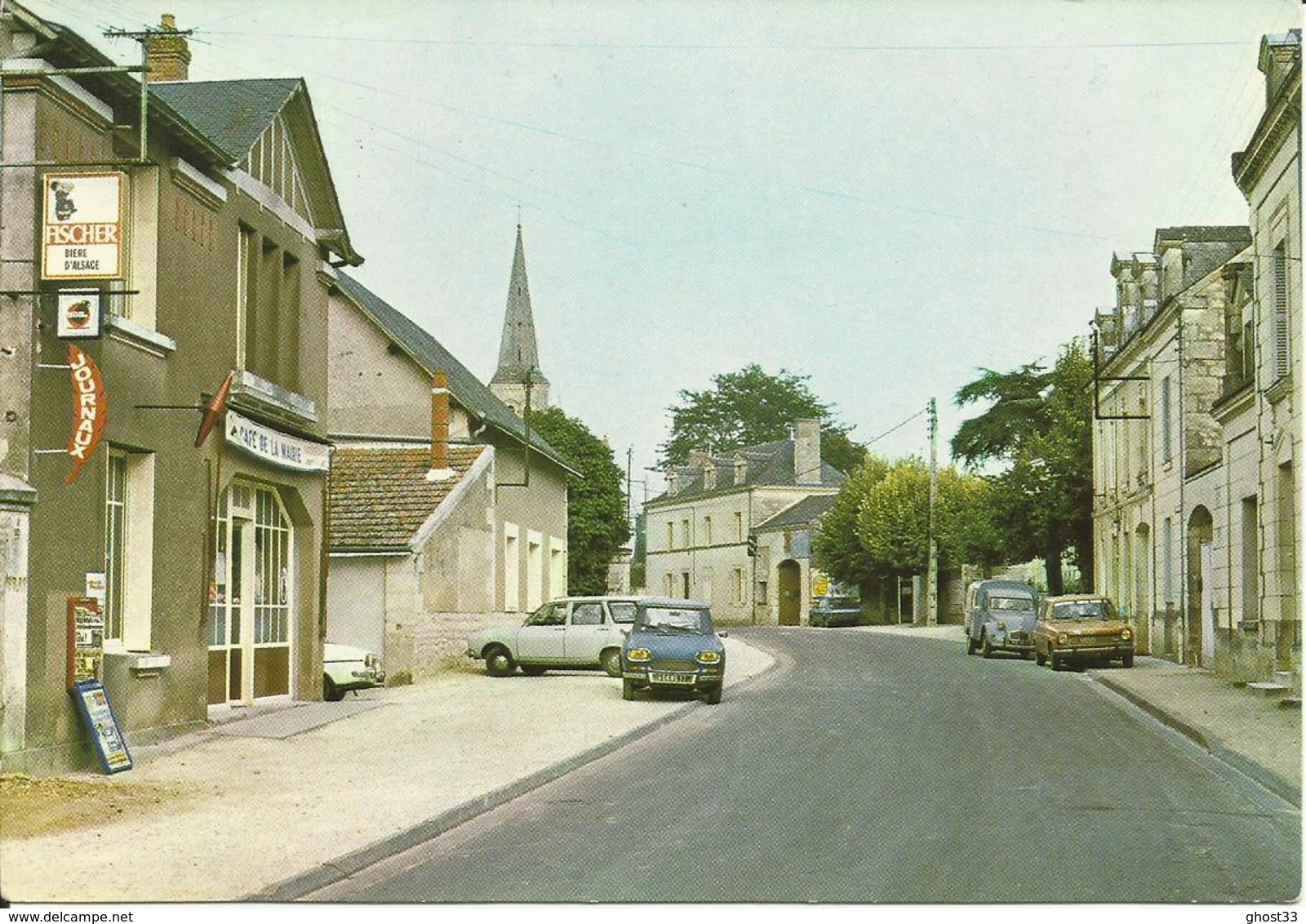 CARTE POSTALE - BEAUMONT-EN-VÉRON - La Rue Principale - Indre Et Loire (37) - Autres & Non Classés