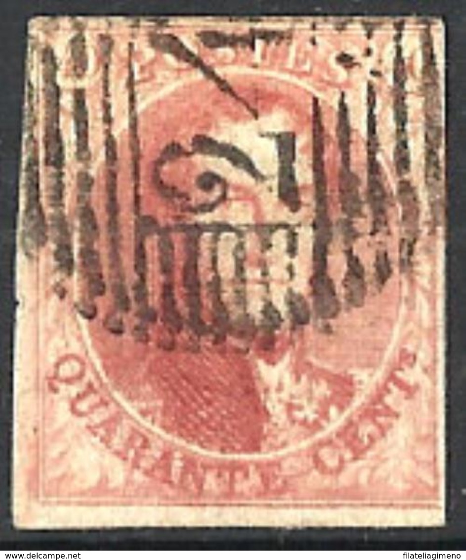Bélgica Nº 8 Usado - 1851-1857 Medallones (6/8)