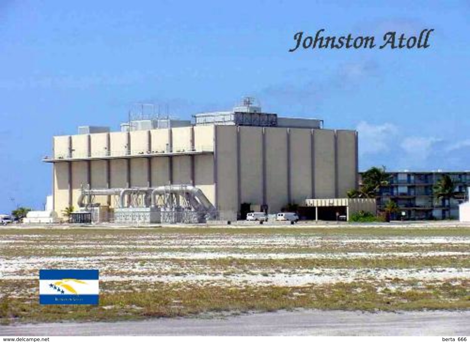 Johnston Atoll JOC Building New Postcard - Other & Unclassified