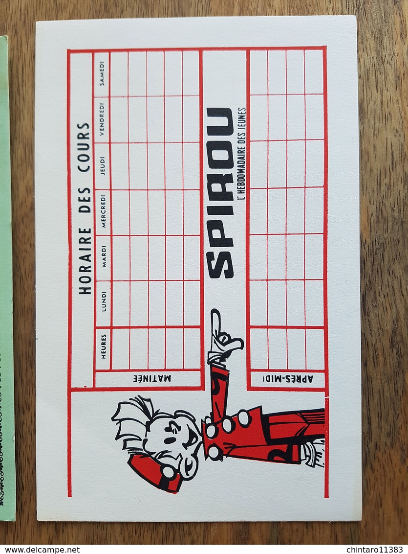 Feuillet De Faux Timbres (Supplément Gratuit à Spirou 1961) Distribué Par "ESSO" + Pin's émaillé + Divers - RARE - Bandes Dessinées