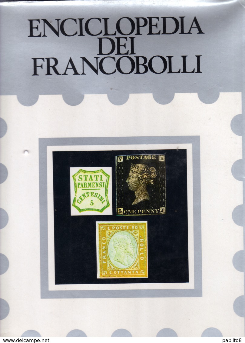 ENCICLOPEDIA DEI FRANCOBOLLI 1968 FULVIO APOLLONIO LIBRO EDITORE SADEA SANSONI 400 PAGINE - Philatélie Et Histoire Postale