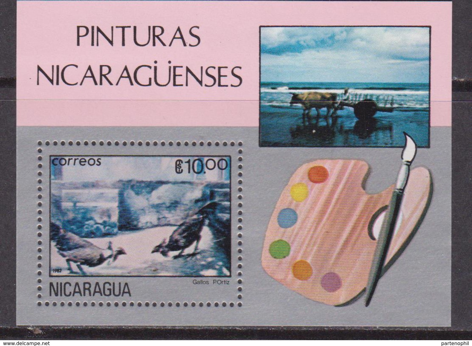 NICARAGUA 1982 Painting Arte Pittuta - MNH Set - Nicaragua