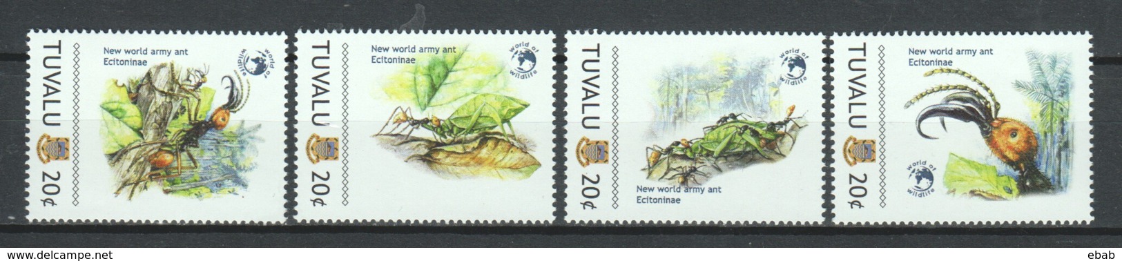 Tuvalu - MNH Set World Of Wildlife ANTS - Autres & Non Classés