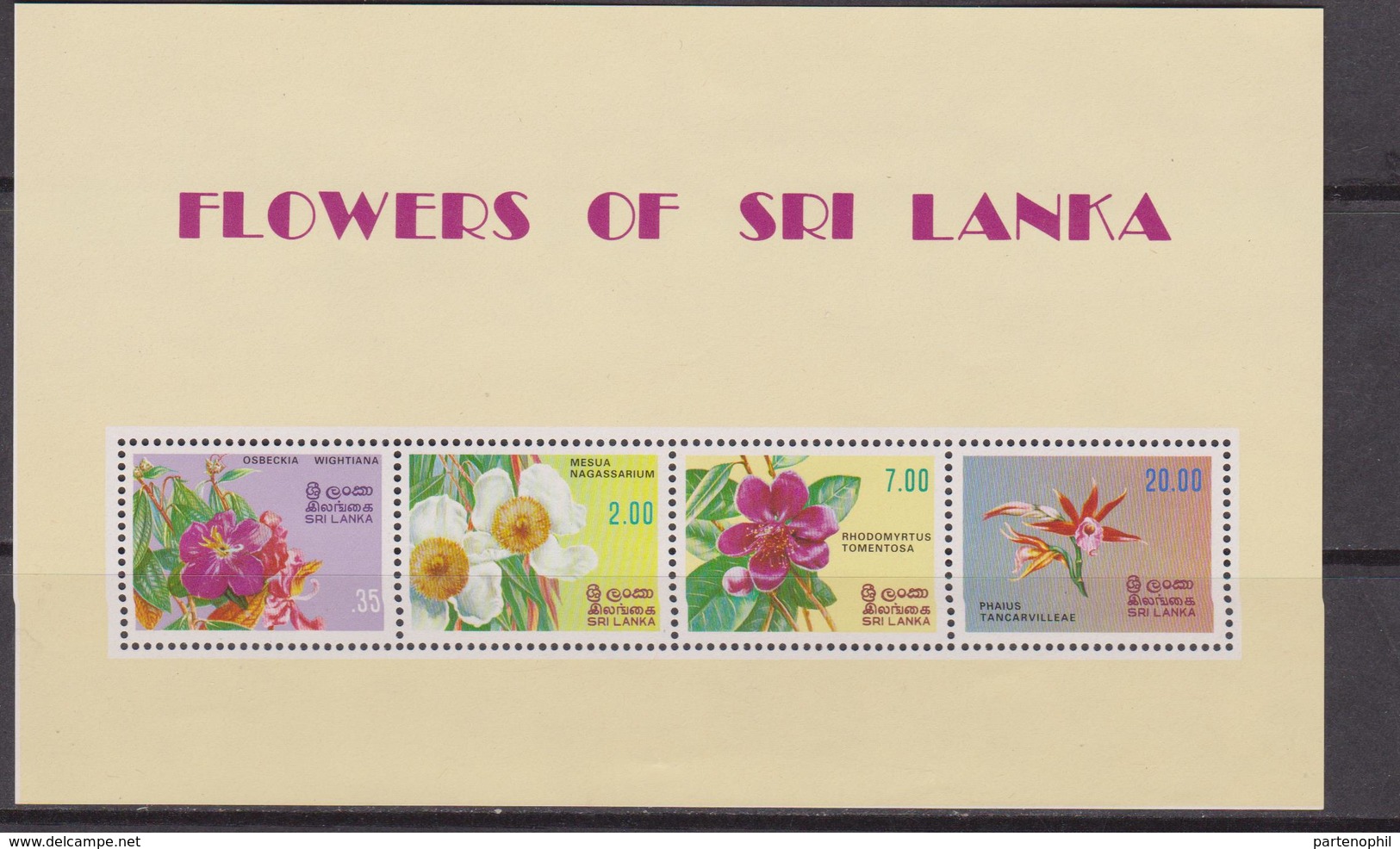 Sri Lanka Fiori Flowers  - MNH Set - Sri Lanka (Ceylon) (1948-...)