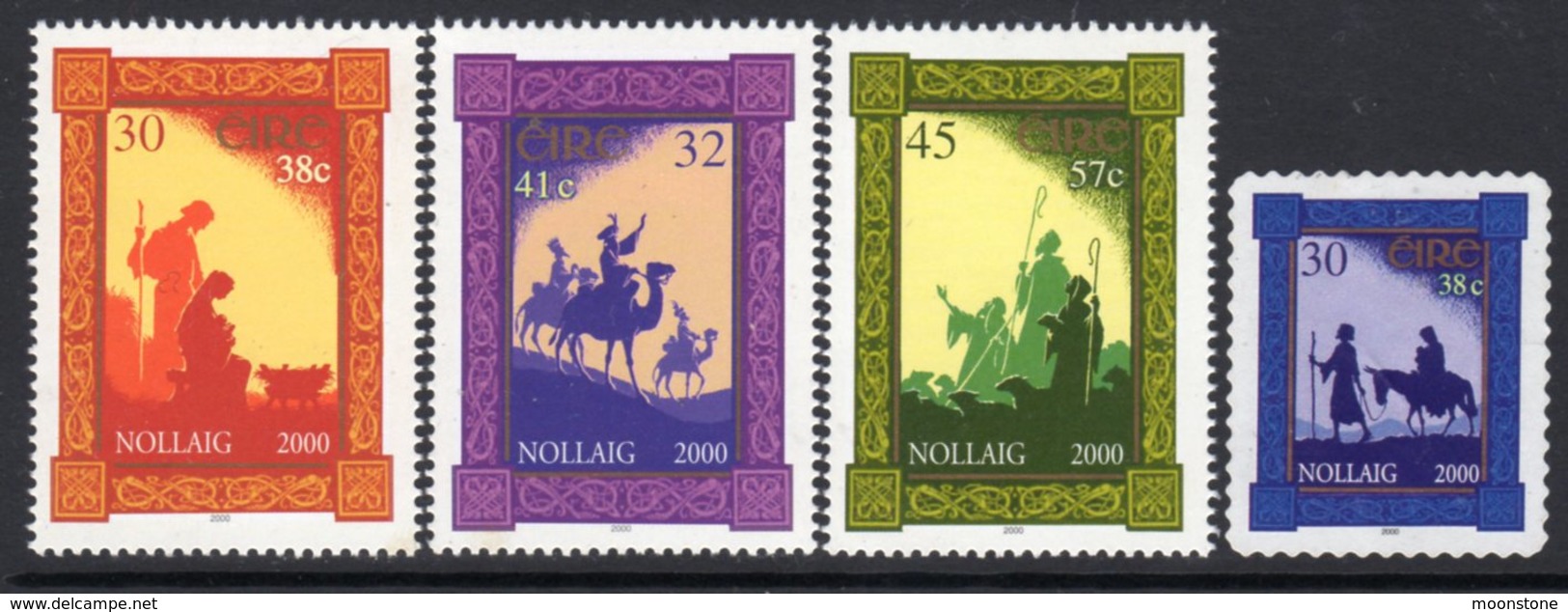 Ireland 2000 Christmas Set Of 4, MNH, SG 1373/6 - Neufs