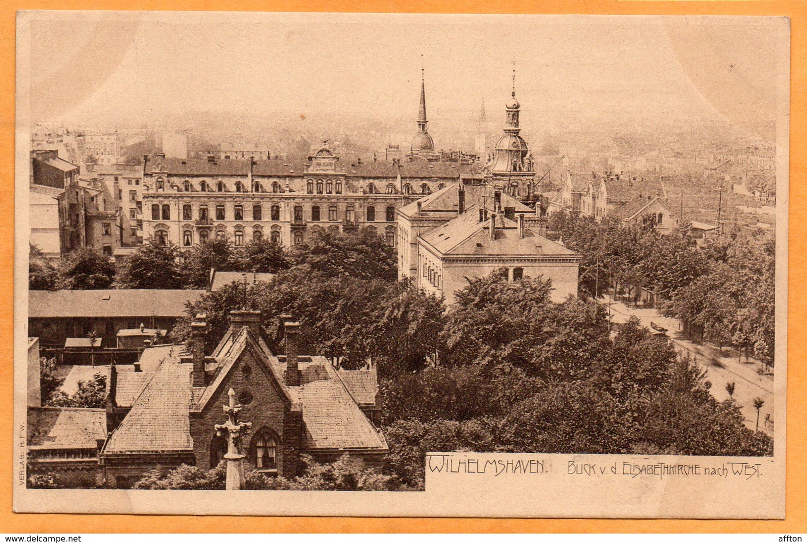 Wilhelmshaven Germany 1905 Postcard - Wilhelmshaven