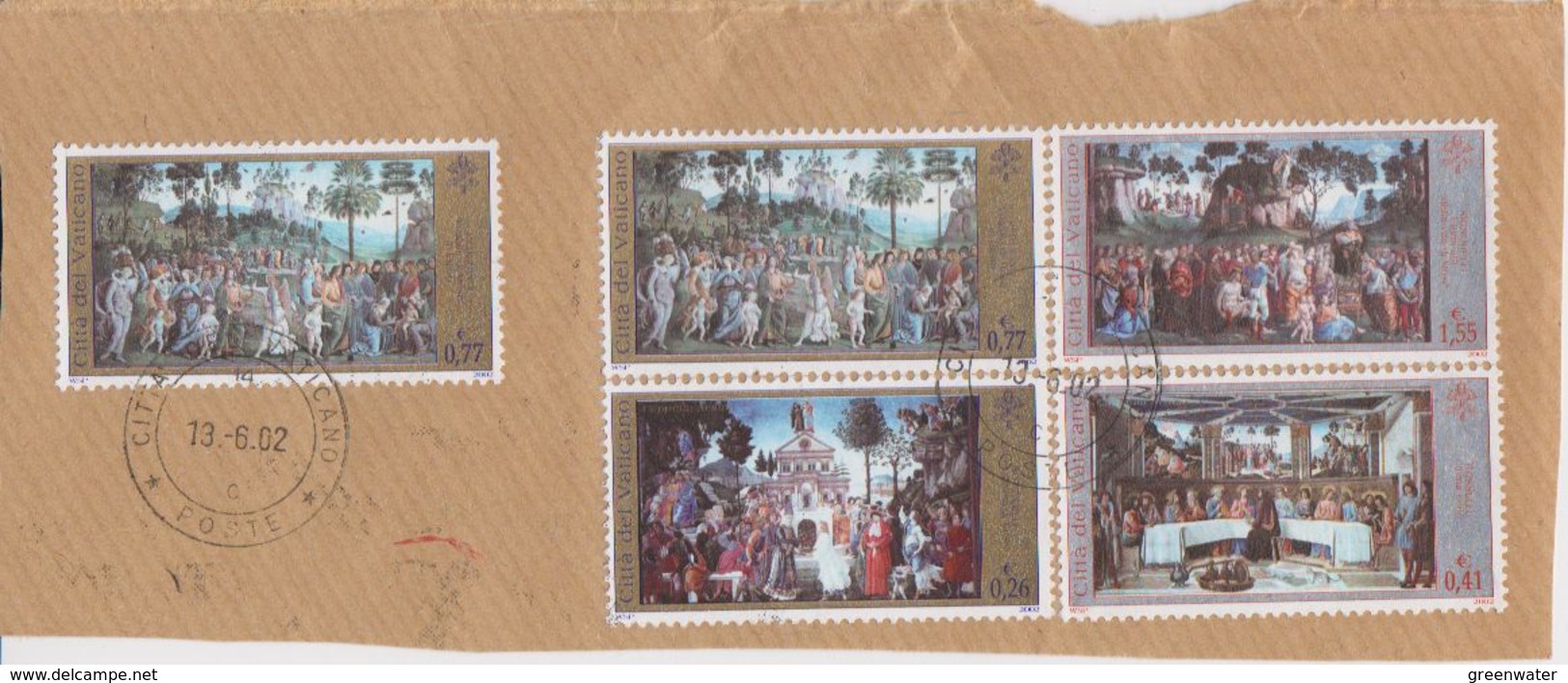 Vatican City 2000 Sixtinischen Kapelle 4v + 1v Used On Paper (42771) - Gebruikt