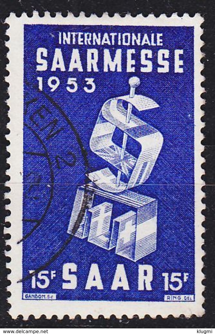 GERMANY Saar [1953] MiNr 0341 ( O/used ) - Gebraucht