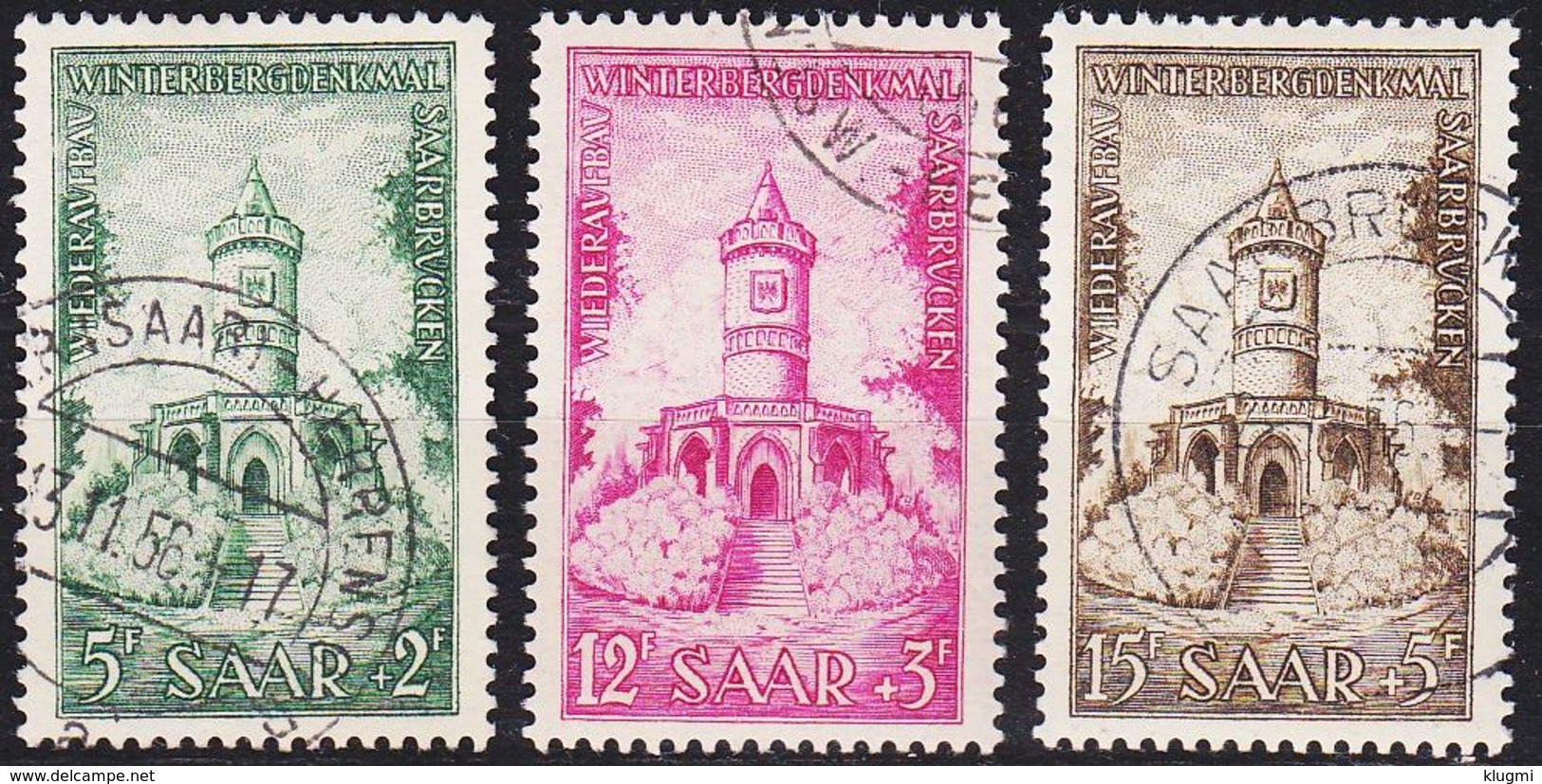 GERMANY Saar [1956] MiNr 0373-75 ( O/used ) - Gebraucht