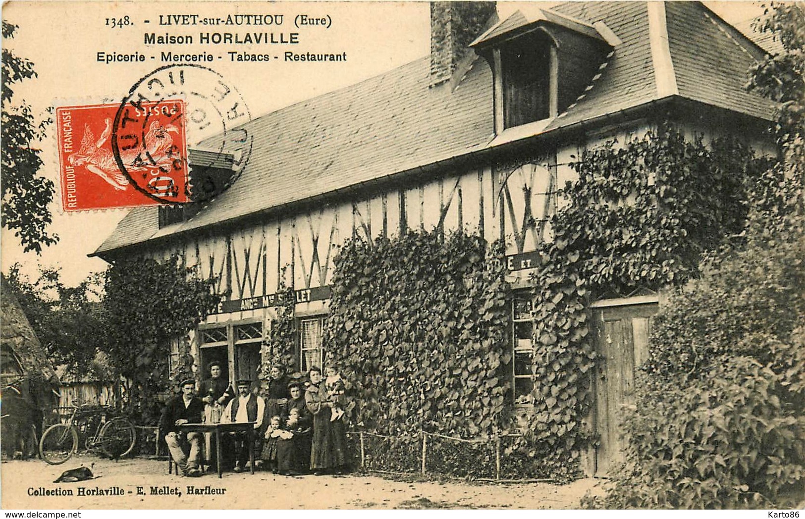 Livet Sur Authou * Maison Horlaville * épicerie Mercerie Tabacs Restaurant - Autres & Non Classés