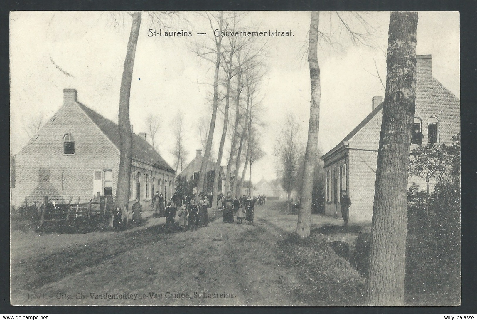 +++ CPA - SINT LAUREINS - ST LAURENT - Gouvernementstraat - Carte Animée   // - Sint-Laureins