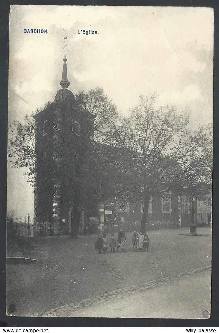 +++ CPA - Blegny - BARCHON - Eglise - Cachet Relais 1907    // - Blégny